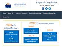 Tablet Screenshot of affinitymedicare.com